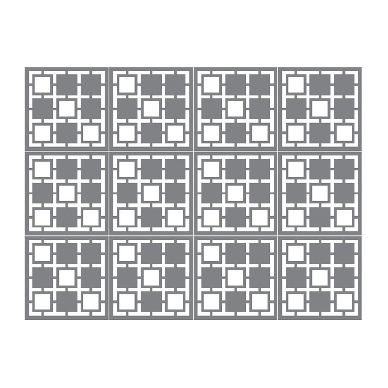 ผนังตกแต่ง เอสซีจี รุ่นเฟรทเวิร์ค ลาย Crossword-1 ขนาด 100x100x0.8 ซม. สีรองพื้น