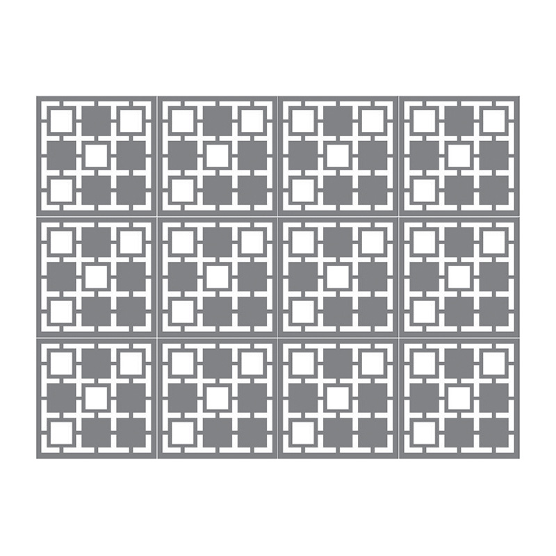 ผนังตกแต่ง เอสซีจี รุ่นเฟรทเวิร์ค ลาย Crossword-2 ขนาด 100x100x0.8 ซม. สีรองพื้น