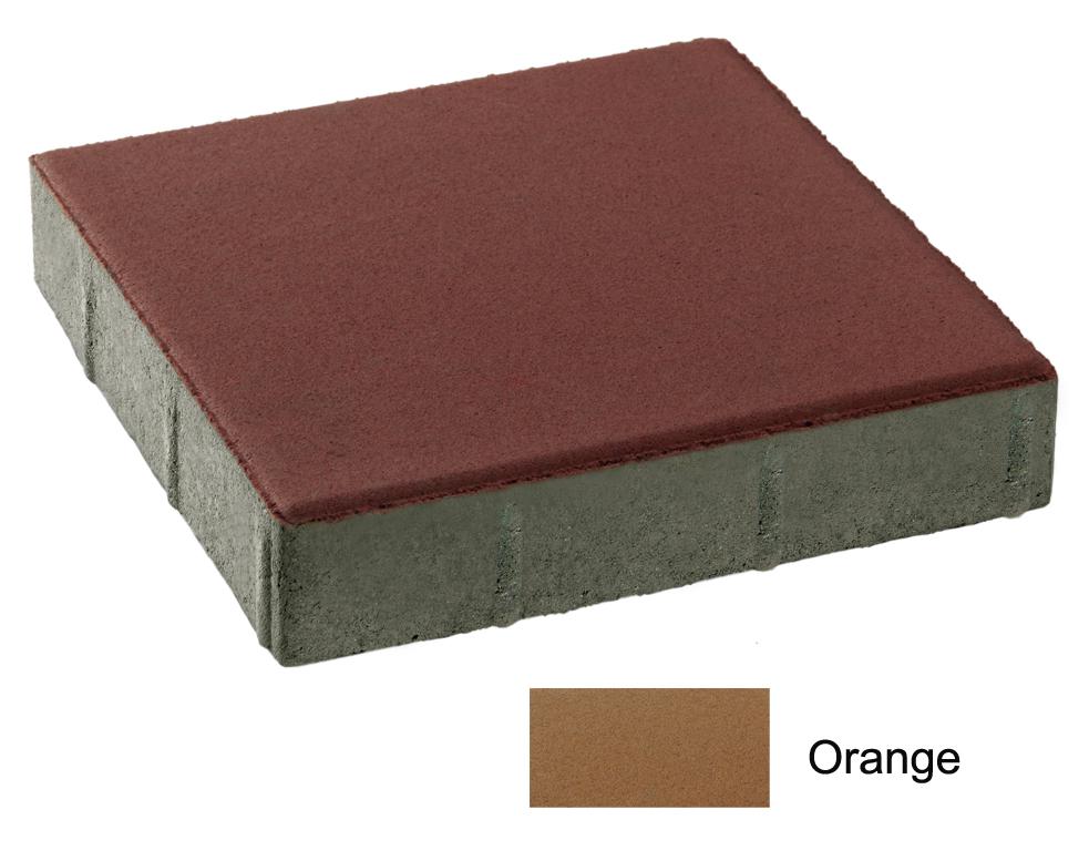 บล็อกปูพื้น เอสซีจี รุ่นศิลาเหลี่ยม ขนาด 30X30X6  ซม. สีส้ม
