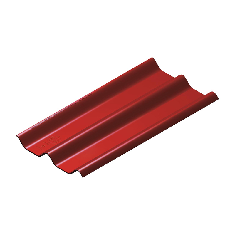 หลังคาไฟเบอร์ซีเมนต์ เอสซีจี รุ่น ลอนคู่ไฮบริด สีแดง ขนาด 50x120x0.55 ซม.