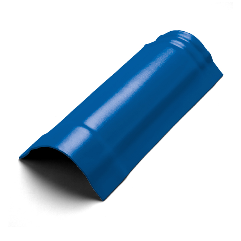 ครอบสันโค้ง(ระบบครอบ 3 ชิ้น) ไฟเบอร์ซีเมนต์ เอสซีจี รุ่นพรีม่า สีน้ำเงินทอประกาย