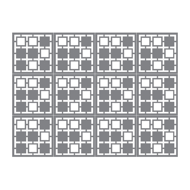 ผนังตกแต่ง เอสซีจี รุ่นเฟรทเวิร์ค ลาย Crossword-3 ขนาด 100x100x0.8 ซม. สีรองพื้น